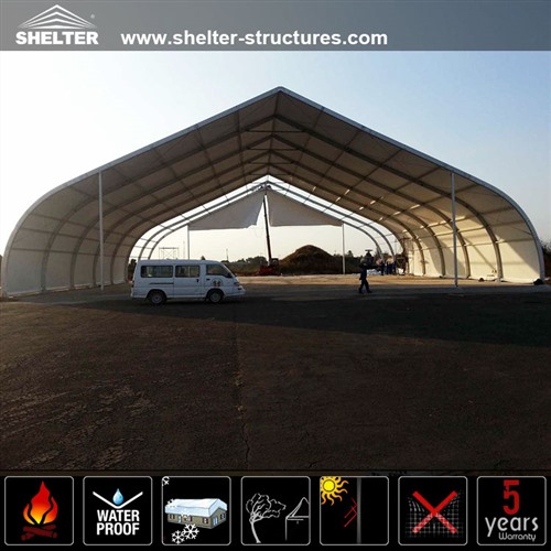 Tension Fabric Structures For Helicopter Maintenance Hall