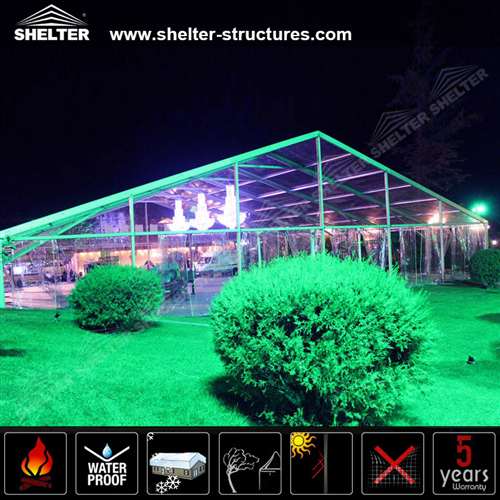 Large Clear Wedding Reception Marquee 800 Seats