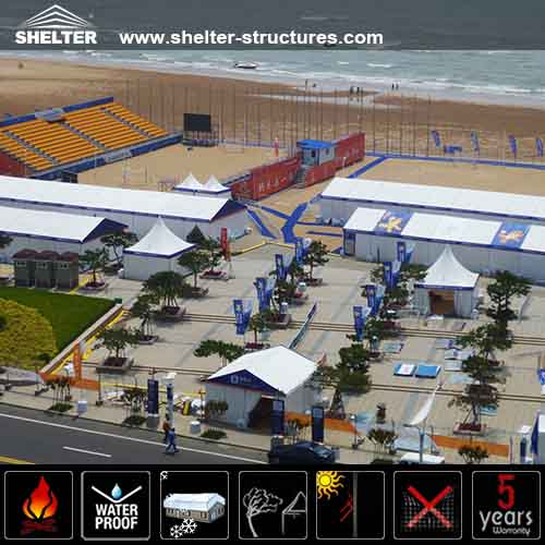 Lounge Tents for Asian Beach Games