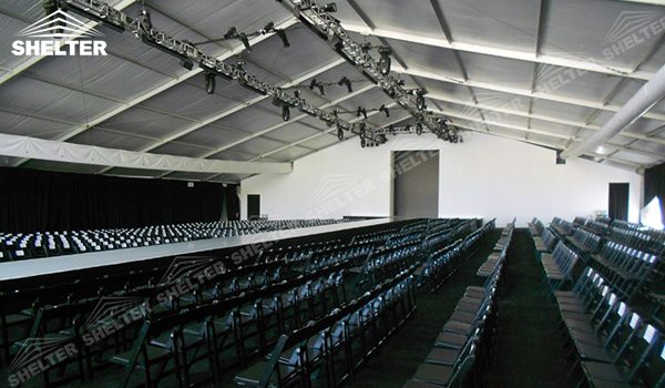 Stage Tent Used as Fashion Show Canopy