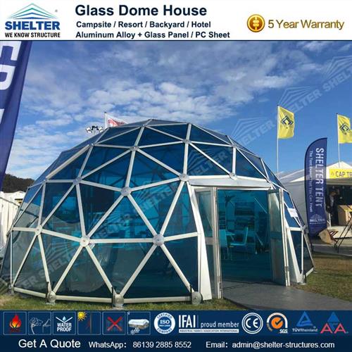 Aluminum Project Dome with Sliding Door