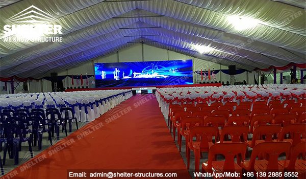 SHELTER Event Tent - Clear Span Structures - Commercial Marquee - Ceremony Tent 40x65m - Aluminum Clear Span Structures - Large Marquee for Sale (3)