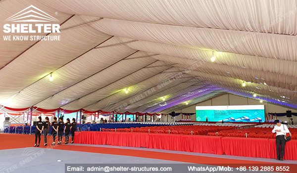 SHELTER Event Tent - Clear Span Structures - Commercial Marquee - Ceremony Tent 40x65m - Aluminum Clear Span Structures - Large Marquee for Sale (6)
